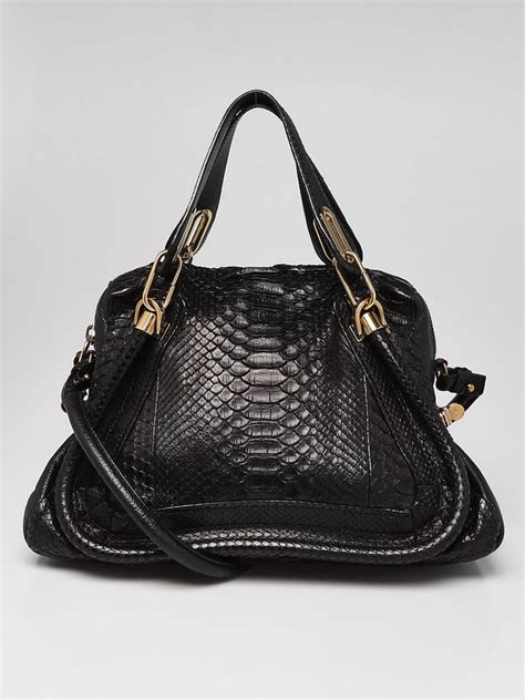 chloe paraty bag medium|chloe black python bag.